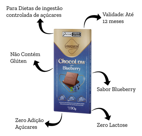 Chocolate Zero Açúcar 30g Sabores Variados Kit Com 15