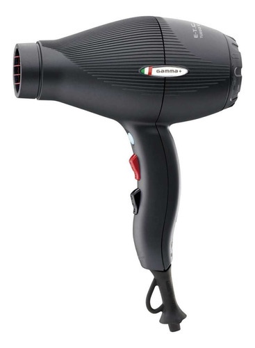 Secadora de cabello Gamma Più E-T.C. Light negra opaco 220V - 240V