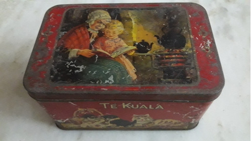 Antigua Lata De Te Kuala, De Henderson & Cia.,c/bisagras