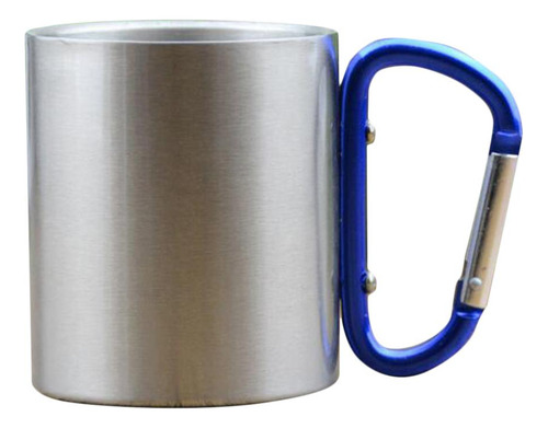 2x Mosquetón Tazas Taza De Camping Viajes Libre Metal