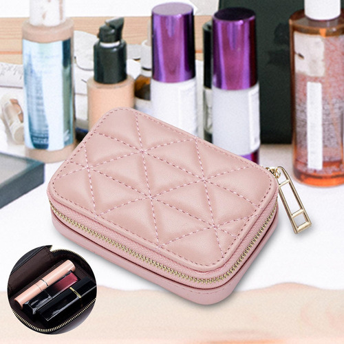 Y Estuche Para Lápiz Labial Con Espejo Portátil Para Bolso