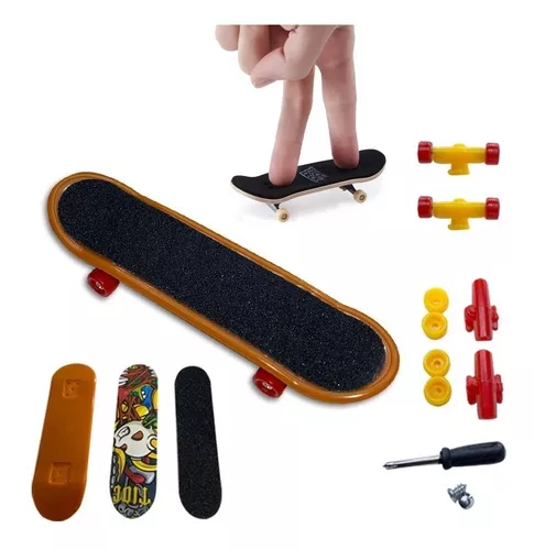 Skate De Dedo Com Lixa Fingerboard Presente Para Criança