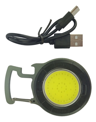 Lanterna Portátil Led Cob Camping Pesca Recarregável Usb