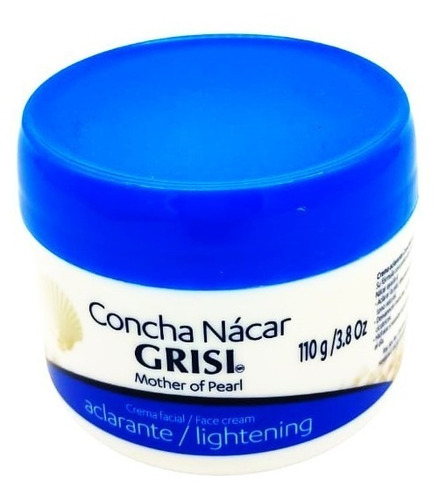 Crema Solida Facial Concha Nácar Grisi Aclarante 110g