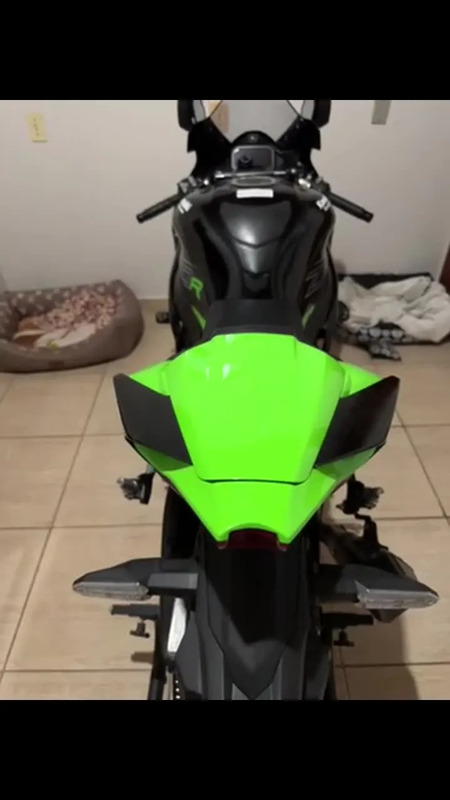 Monoposto Zx10r Zx-10r Kawasaki Ninja 16-19 Verde Zx10 Banco