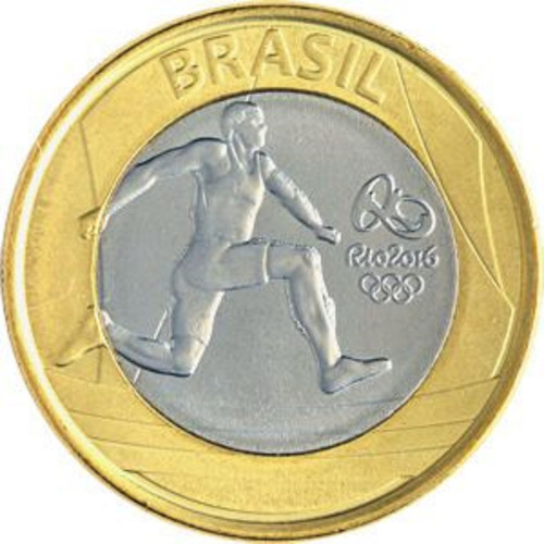 Brasil 1 Real 2014 Olimpíadas Río 2016 Atletismo - Km#687