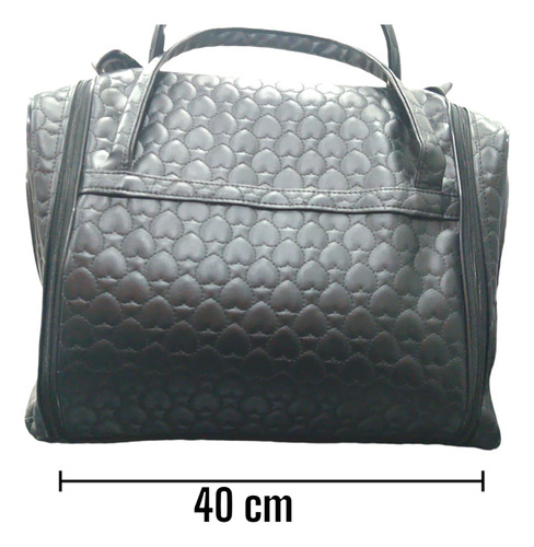 Bolso Transportador Ecocuero Viaje Paseo Mediano Perro Gato