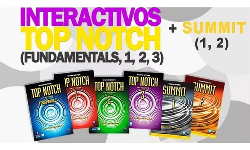 Curso Top Notch Second Edition: Libros, Audios Y Softwares