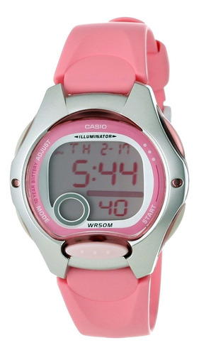 Reloj Casio Lw-200-4b Unisex Plateado/rosa (pequeño)
