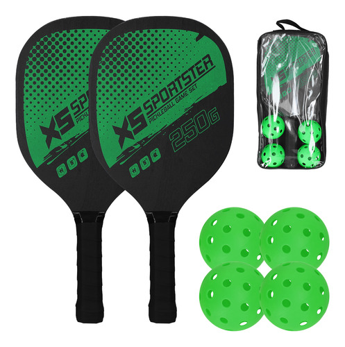 Set De Raquetas De Pickleball Con Pelotas.accesorio Deport