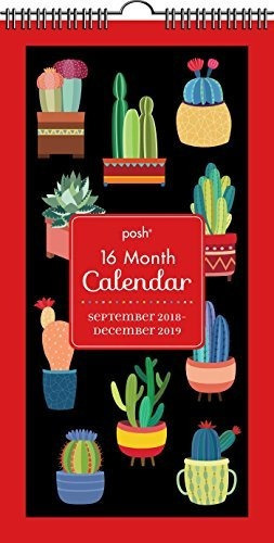 Elegante Suculentas 16mon 20182019 Calendario De Pared