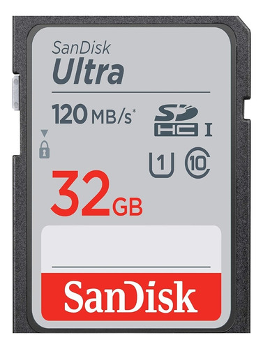 Sandisk Tarjeta De Memoria Ultra Sdhc Uhs-i De 32 Gb, 120 Mb