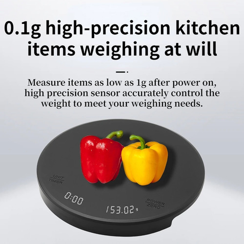 Báscula Electrónica De Cocina, De Alta Precisión .