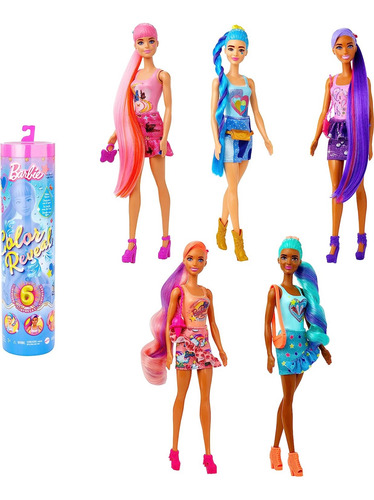 Barbie Muñeca Revelación De Color Con 7 Sorpresas Original