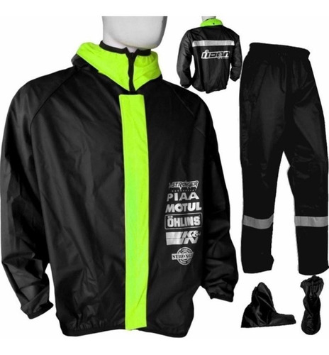 Impermeable Siliconado Icon Para Hombre Y Mujer 3 Piezas