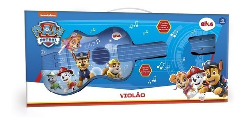 Violão Violãozinho Infantil Patrulha Canina - C/ 52cm- Elka