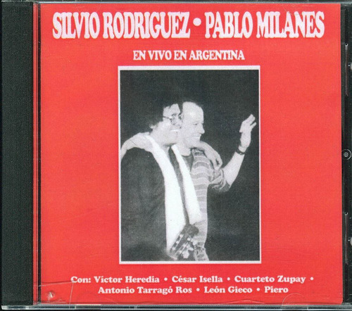 Silvio Rodriguez  Pablo Milanes Cd Vivo Argentina Cerrado 