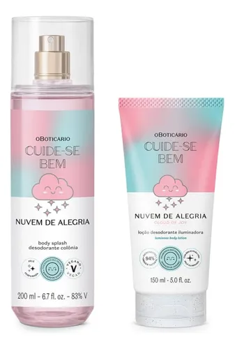 Cuide-se Bem Nuvem De Alegria Body Splash Loção Iluminadora
