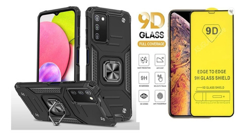 Samsung Galaxy A03s Armor Anillo 360 + Protector Pantalla