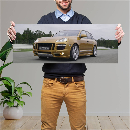 Cuadro 30x80cm Auto 2008 Porsche Cayenne Gts By 538