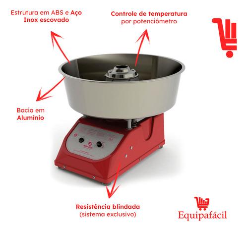 Máquina Algodão Doce Profissional Braesi Bivolt