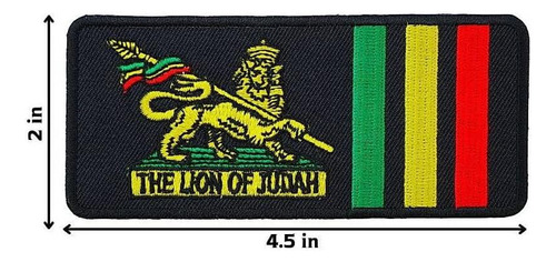 Polvo Gráfico El León De Judah Hierro Bordado En El Parche