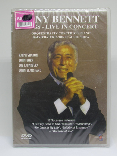 Dvd Tony Bennett - Sings Live In Concert