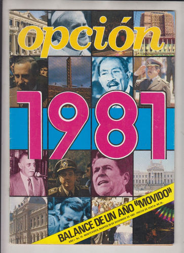 Uruguay Revista Opcion Nº 10 Balance Del Año 1981 Escasa 