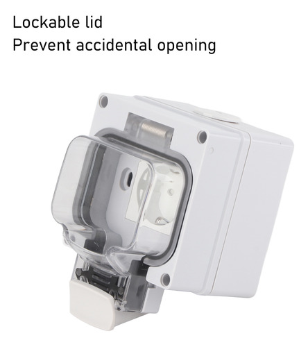 Enchufe Exterior Resistente A La Intemperie Ip66, Salida Ext