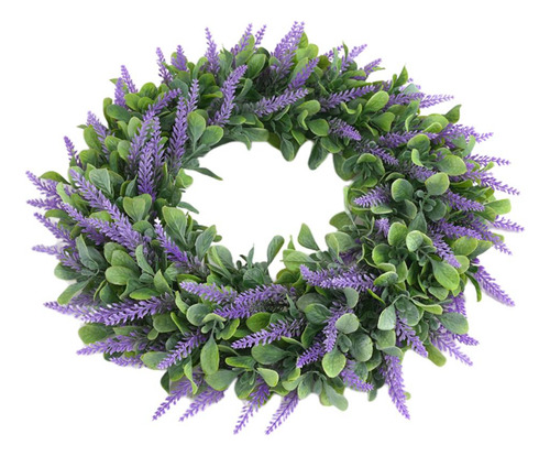 Hermosa Guirnalda De Lavanda Puerta De La Pared Guirnalda