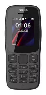 Nokia 106 (2018) Dual SIM 4 MB gris oscuro 4 MB RAM