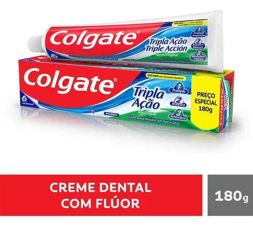 Creme Dental Colgate Tripla Ação 180g
