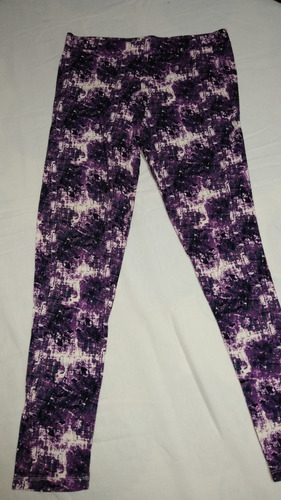 Calza Violeta Negra Y Blanca Ayres Talle 42