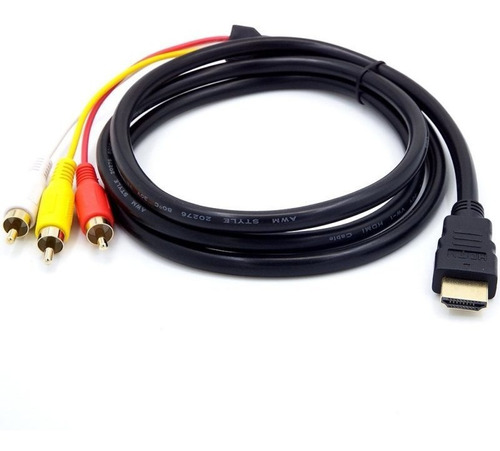 Cable Ditron 3 Rca A Hd  1.8 Mts Dvd Tv 1080p