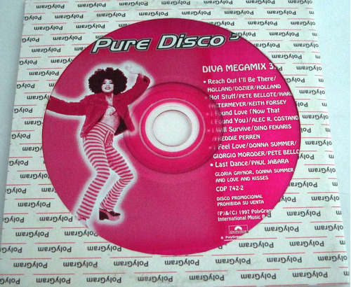 Pure Disco 3 - Diva Megamix Single Promo Cd