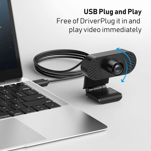 Wansview Webcam Pc Con Microfono, 1080p Usb 2.0 Cámara Web P