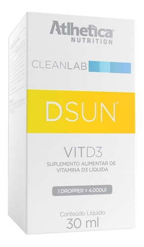 Vitamina D3 Sublingual 30ml - Atlhetica