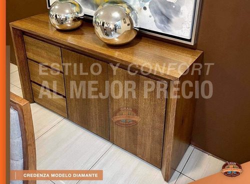 Bufetera Credenza Madera Chapa Encino 170cm