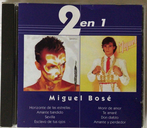 Miguel Bosé. 2 En 1. Cd Org Usado. Qqg. Ag. 