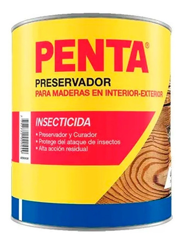 Preservador Y Curador Insecticida Para Madera X 4 Lts Penta