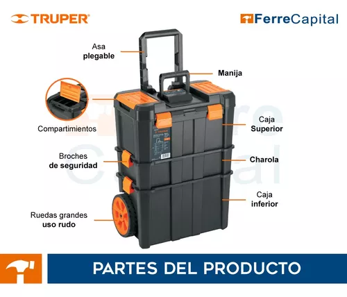 Caja para herramientas 19″x25″ 3 en 1 desmontable con ruedas - Ferretero.com