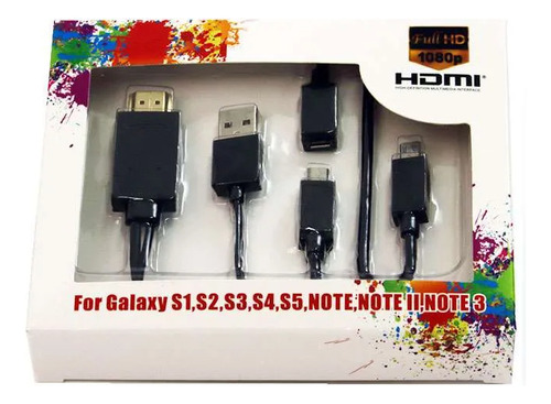 Cable Mhl Entrada Micro Usb Salida Hdtv Celular Android