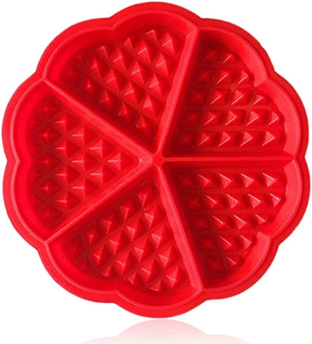 Molde Silicon Para Waffles Forma De Corazones