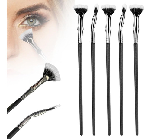 Folding Angle Scalloped Lash Brush,2024new Mascara Fan Brush