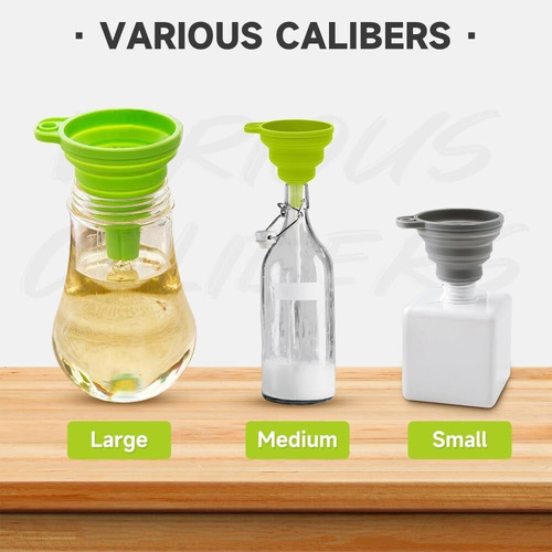 Juego De Embudos Plegables De 6 Paquetes Para Cocina