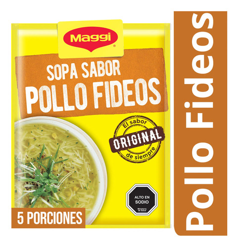 Sopa Maggi 70 Gr Pollo Fideos(3 Unidad) Super