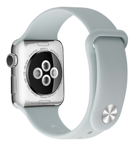 Correa Botón Compatible Iwatch Apple Watch 42/44/45mm Gris C