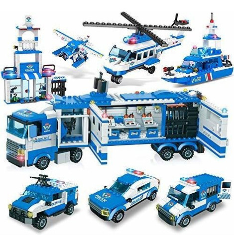 City Police, City Station Building Sets, 8 En 1 Mobile Comma