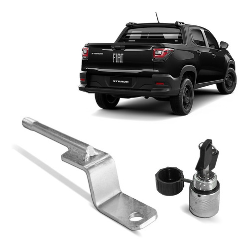 Trava Antifurto De Estepe Fiat Strada 2021 Pneu Fino Gtnox