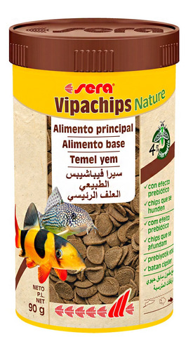 Sera Vipachips Nature - 90g - Ração Peixes